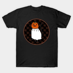 Halloween Horror Cat Dark Round T-Shirt